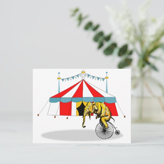 サーカスの象の記憶の中のサーカスの記念品 ポストカード (スタンド正面)