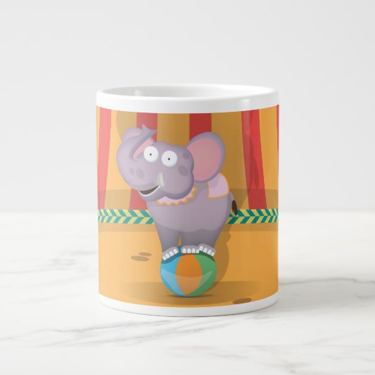 サーカスの象 ジャンボコーヒーマグカップ (正面)