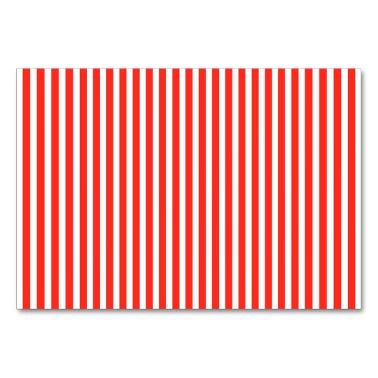 サーカスの赤と白の小屋は縞で飾ります テーブルナンバー (正面)