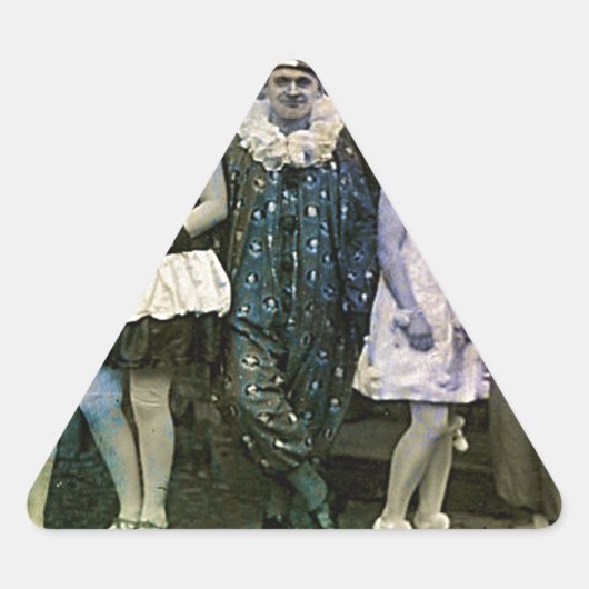 サーカスの間隔 三角形シール (正面)