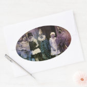 サーカスの間隔 楕円形シール (封筒)