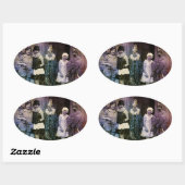 サーカスの間隔 楕円形シール (シート)