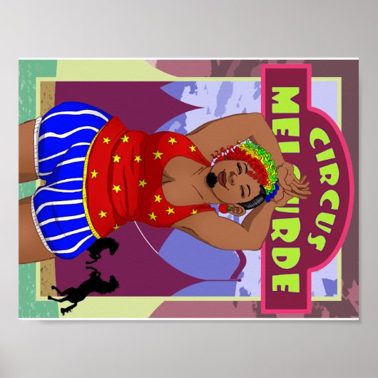 サーカスの髭のある女性のポスター ポスター (正面)