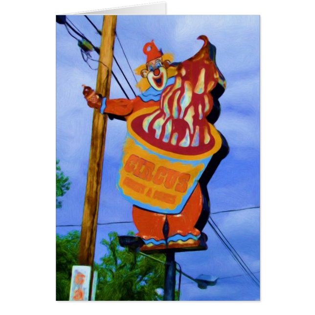 サーカスのConiesおよび円錐形は米国40、インディアナで署名します (正面)