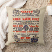 サーカスのPlaybillのヴィンテージ クッション (ブランケット)