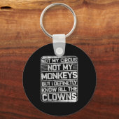 サーカスは私のサルではなく、私はすべてのClを知っている キーホルダー (正面)