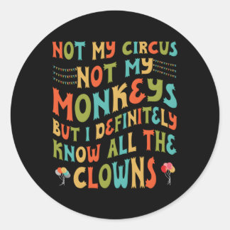サーカスは私のサルではなく、私はすべてのClを知っている ラウンドシール