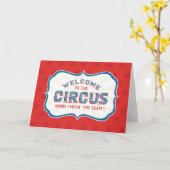 サーカスへようこそ(アヘム、私はチームを意味します) カード (黄色い花)