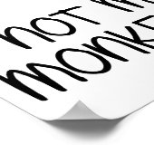 サーカスやサルのポスタおもしろいーサインなし ポスター (角)