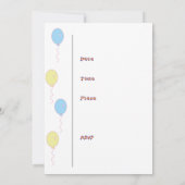 サーカスをテーマにしたパーティー 招待状 (裏面)