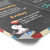 サーカスをテーマにした先生評価の週 ポスター (角)