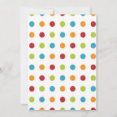 サーカスをテーマにした男の子のベビーシャワー招待状 招待状 (裏面)