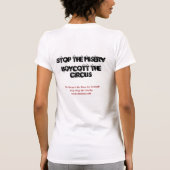 サーカスを拒否して下さい Tシャツ (裏面)