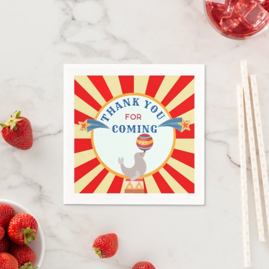 サーカスアクトサンキューパーティーナプキンス スタンダードカクテルナプキン (インサイチュ)