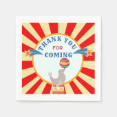 サーカスアクトサンキューパーティーナプキンス スタンダードカクテルナプキン (正面)