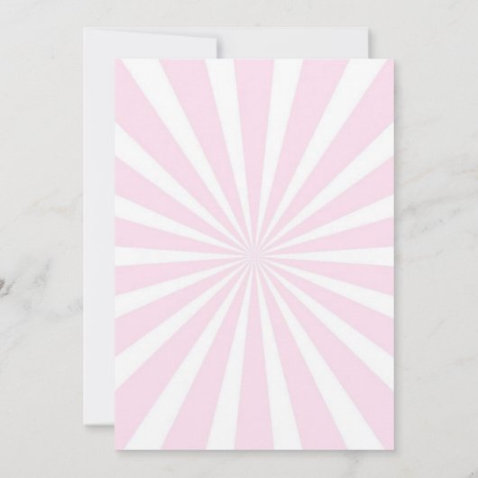 サーカスアニマル子供の誕生日パーティの招待状 招待状 (裏面)