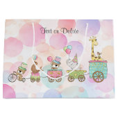 サーカスアニマル抱き枕 ラージペーパーバッグ (正面)