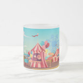 サーカスアミューズメントパーク フロストグラスマグカップ (正面右)