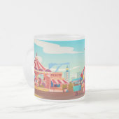 サーカスアミューズメントパーク フロストグラスマグカップ (正面左)