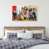 サーカスイタリアンパフォーマーの政治漫画 キャンバスプリント (インサイチュ (寝室))