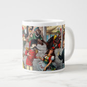 サーカスイタリアンパフォーマーの政治漫画 ジャンボコーヒーマグカップ (正面右)