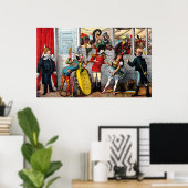 サーカスイタリアンパフォーマーの政治漫画 ポスター (ホームオフィス)