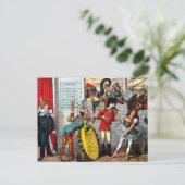 サーカスイタリアンパフォーマーの政治漫画 ポストカード (スタンド正面)