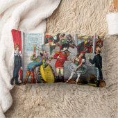 サーカスイタリアンパフォーマーの政治漫画 ランバークッション (ブランケット)