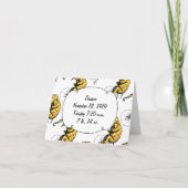 サーカスエレファント男の赤ちゃん誕生統計 案内状 (正面)