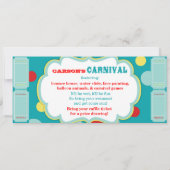 サーカスエレファント誕生日招待状 招待状 (裏面)