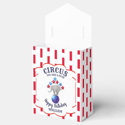 サーカスエレファント誕生日 フェイバーボックス (オープン)