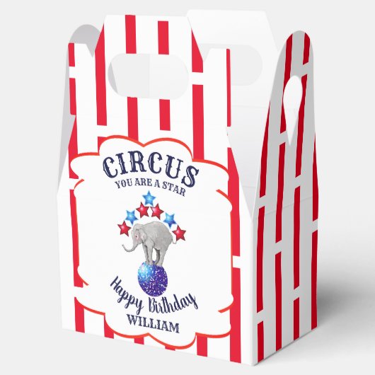 サーカスエレファント誕生日 フェイバーボックス (オープン)
