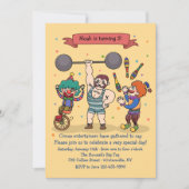 サーカスエンターテイナー招待状 招待状 (正面)