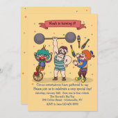 サーカスエンターテイナー招待状 招待状 (正面/裏面)