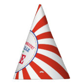 サーカスカラフルキュート1歳の誕生日パーティーテーマ パーティーハット (右)