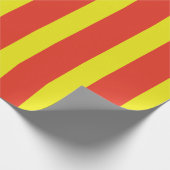 サーカスカラフルキュート1歳の誕生日パーティーテーマ ラッピングペーパー (角)