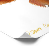 サーカスカラフルスホースプリント ポスター (角)