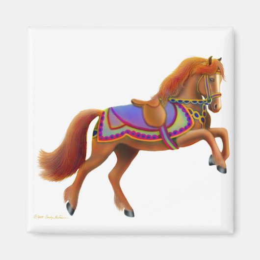 サーカスカラフル馬マグネット マグネット (正面)