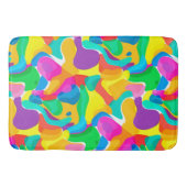 サーカスカラーズカオスアートパターンバスマット バスマット (正面)
