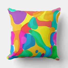 サーカスカラーズカオス抽象芸術アートパターン クッション