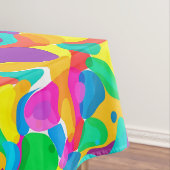 サーカスカラーズカオス抽象芸術アートパターン テーブルクロス (インサイチュ)