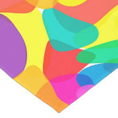 サーカスカラーズカオス抽象芸術アートパターン ロングテーブルランナー (コーナー)