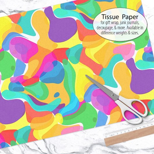 サーカスカラーズカオス抽象芸術アートパターン 薄葉紙