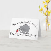 サーカスカードに行かないで下さい カード (黄色い花)