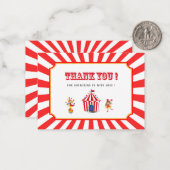 サーカスカーニバルの水の色の赤ちゃん感謝していシャワーあなた ノートカード (正面/裏面インサイチュ)