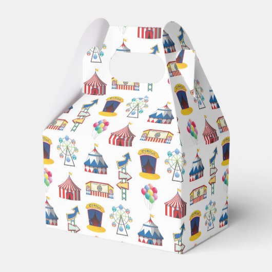 サーカスカーニバルアイコンのパターン フェイバーボックス (正面サイド)