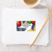 サーカスカーニバルカスタム誕生日 ラベル (インサイチュ)