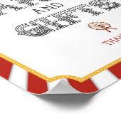 サーカスカーニバルカードとギフトパーティー標識 ポスター (角)