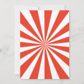 サーカスカーニバルゾウ誕生日招待状 招待状 (裏面)