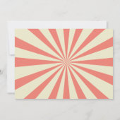 サーカスカーニバルチケットベビーシャワー招待状 招待状 (裏面)